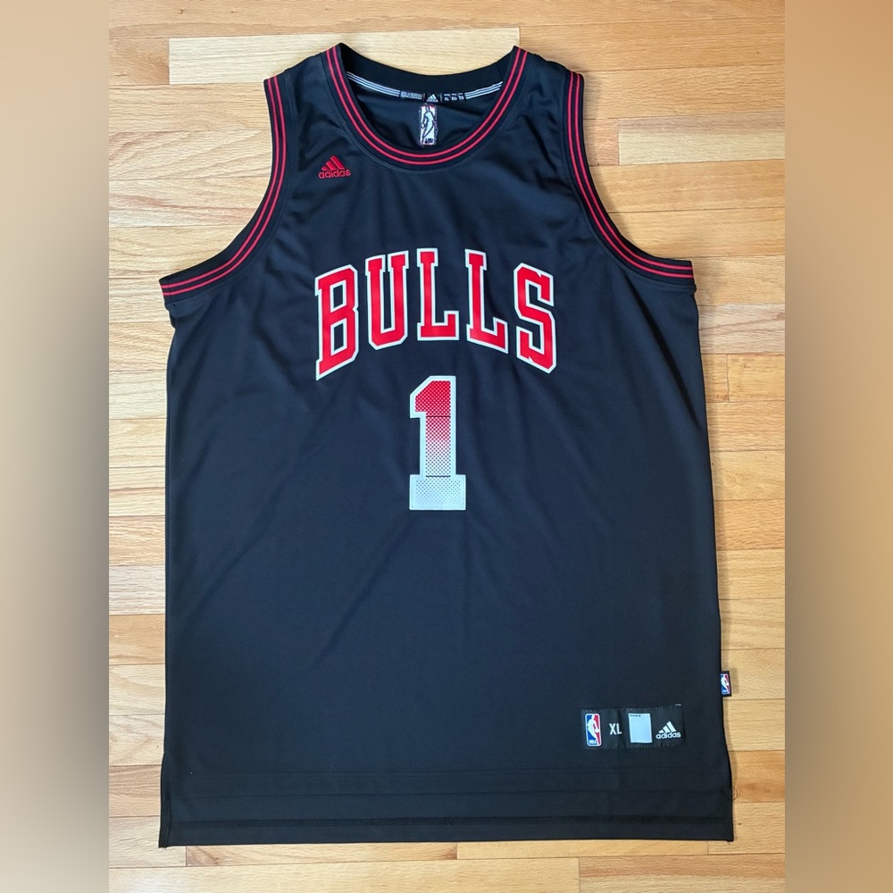 Derrick Rose #1 Chicago Bulls NBA Limited Edition Adidas Stitched Jersey Size XL